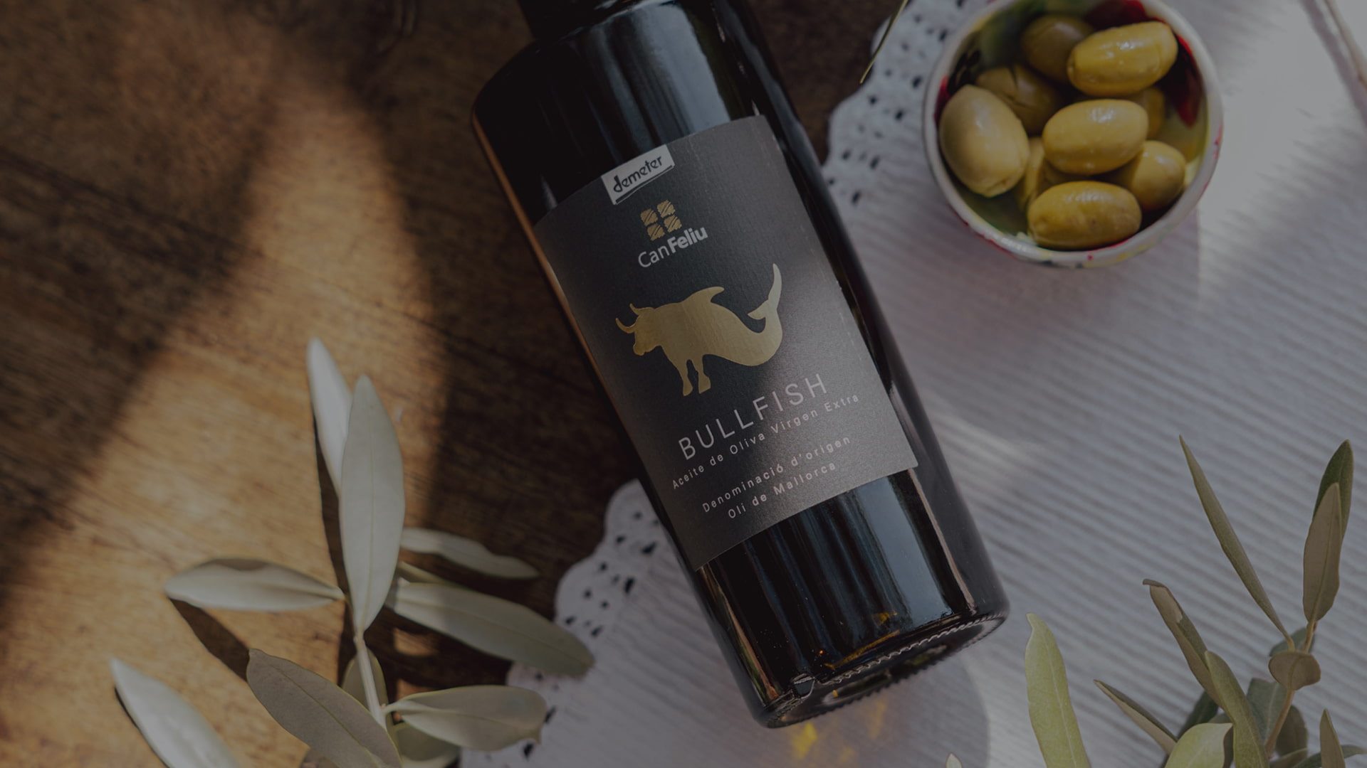 Botella de aceite Bullfish