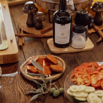 Sobrasada y tomate con aceite Can Feliu